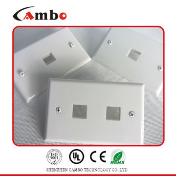 High quality 1/2/4 Port Australia wall plate cat 6 rj45 socket wall face plate